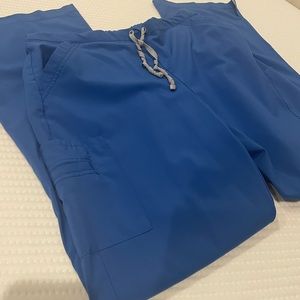 Medium urbane performance royal blue scrub bottoms